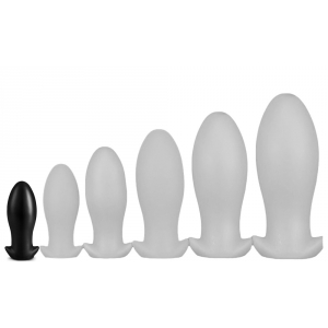 EggPlay Tappo in silicone Saurus Egg S 10 x 4,5 cm Nero