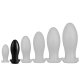 Plug Silicone Saurus Egg M 12 x 5.5 cm Noir