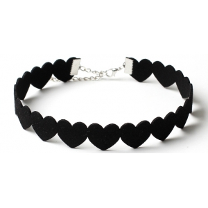 Joy Jewels Collar Multi Corazón Negro