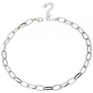 Joy Jewels Collar de plata con anillo hueco