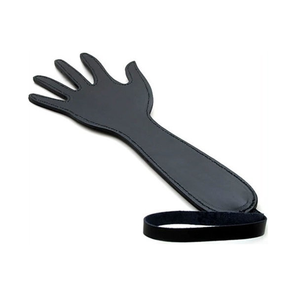 Black Leather Emulational Hand Paddle