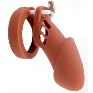 FUKR Farelo de Castidade de Silicone 9 x 3cm Castanho