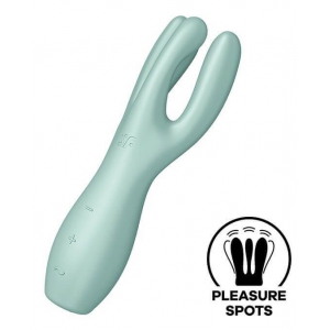 Satisfyer Stimolatore clitorideo Threesome Satisfyer 14 cm verde