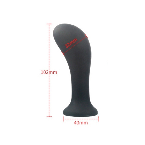 Inflatable vibrating plug Curve 10 x 3.2cm