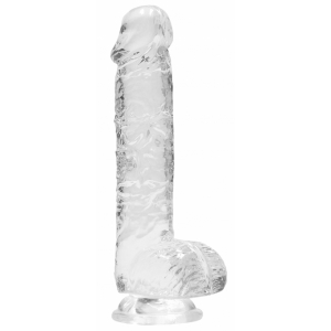 Real Rock Crystal Kristalheldere Dildo 12 x 3cm Helder