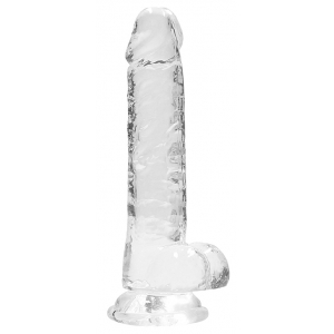 Real Rock Crystal Dildo Crystal Clear 14 x 3.5cm Transparent