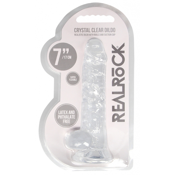 Dildo Crystal Clear 14 x 3,5 cm trasparente