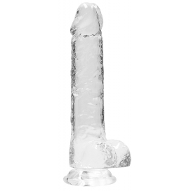 Real Rock Crystal Dildo Crystal Clear 16 x 4 cm trasparente