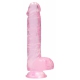 Dildo Crystal Clear 12 x 3cm Pink