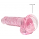 7" / 18 cm Realistic Dildo With Balls - Pink