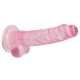 7" / 18 cm Realistic Dildo With Balls - Pink