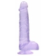 Dildo trasparente 12 x 3 cm viola