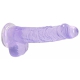 Dildo Crystal Clear 12 x 3cm Violett