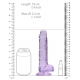 Crystal Clear Dildo 14 x 3.5cm Purple