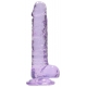 Dildo trasparente 14 x 3,5 cm viola