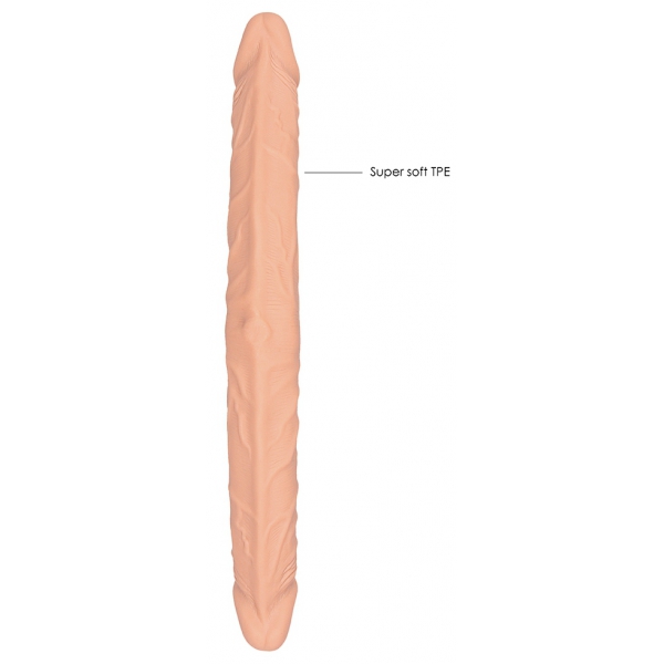 Realrock Doppeldildo 36 x 4.4cm Flesh