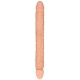 Dildo duplo Realrock 36 x 4,4cm Carne