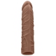 Funda para el pene RealRock 16,5 x 4cm Tan