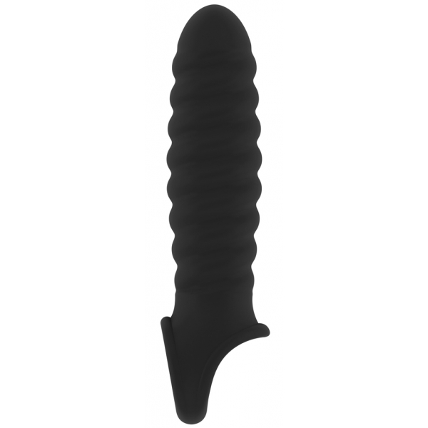 Ribby Penis schede No. 32 - 11 x 3cm Zwart