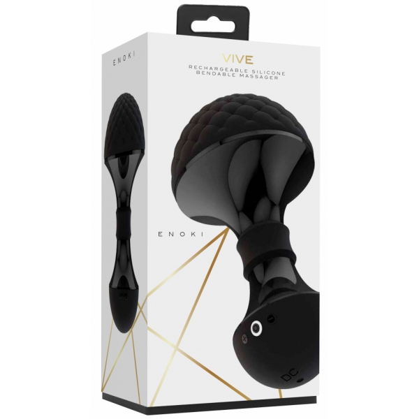 Estimulador de clítoris Enoki Vive 12,5cm Negro