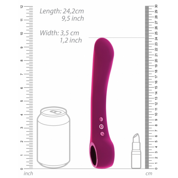 Vibrierender Stimulator Ombra Vive 12 x 3.5cm Pink