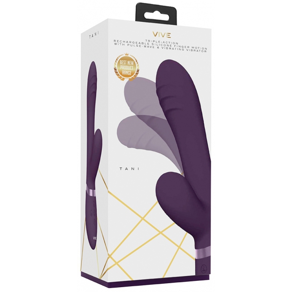 Vibro Rabbit Tani 22 x 3.5cm Purple