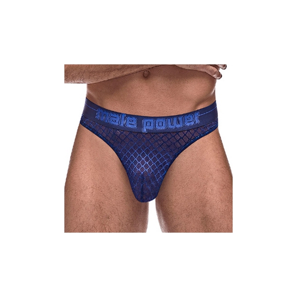 Perizoma DIAMOND MESH Blu