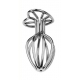 Hollow Stainless Steel Heart Anal Plug S 