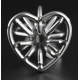 Heart Line metal plug L 8 x 4.2cm