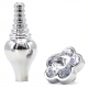 Bijou Leaf Plug 7 x 2.7cm Clear