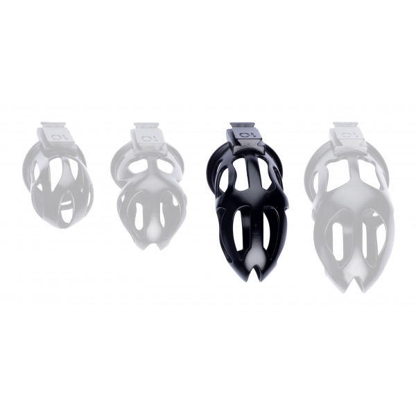 Chastity cage Skelly L 11 x 3.6cm Black
