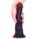 Dildo Dragon Zirg 22 x 5cm Schwarz-Rot