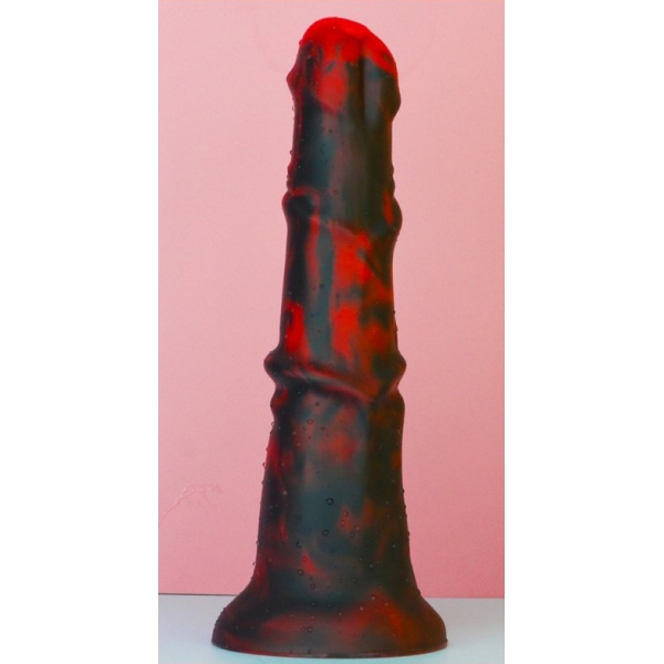 Dildo Dragon Zirg 22 x 5cm Schwarz-Rot