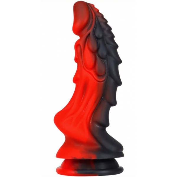 Dildo Dragon Zomay 18 x 6 cm nero-rosso