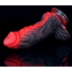 Dildo Dragon Yong 15 x 5,5 cm nero-rosso