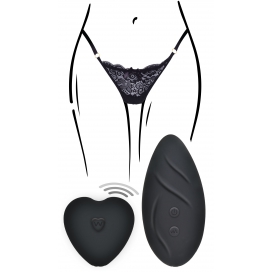Toy Joy Stimulateur de clitoris télécommandé Panty Angel Noir