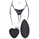 Stimolatore clitorideo telecomandato Panty Angel Nero