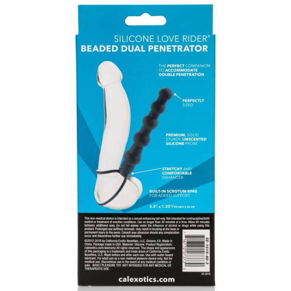 Beaded Dual Penetrator Black