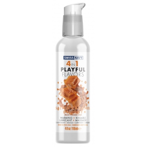 Swiss Navy Playful Lubrificante comestível de caramelo comestível 118mL