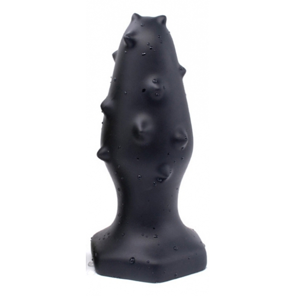 Spike Silicone Butt Plug BLACK S