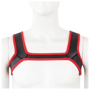 KinkHarness DEVERÁ LARGAR o Arnês de Neoprene Black-Red