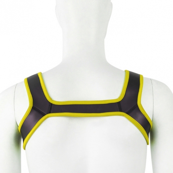 Double Shoulder Wide Straps Harness Belt YELLOW