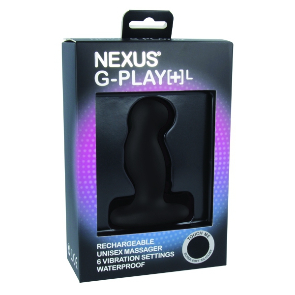 Plug prostatique Vibrant G-Play L Nexus 9 x 3.5cm Noir