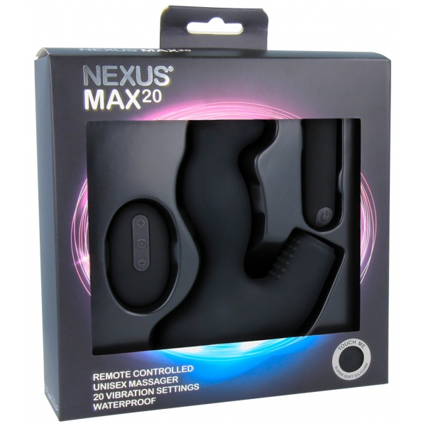 Max 20 Estimulador Vibratório da Próstata Nexus 10 x 4cm Preto