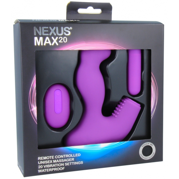Max 20 Nexus Vibrating Prostate Stimulator 10 x 4cm Purple