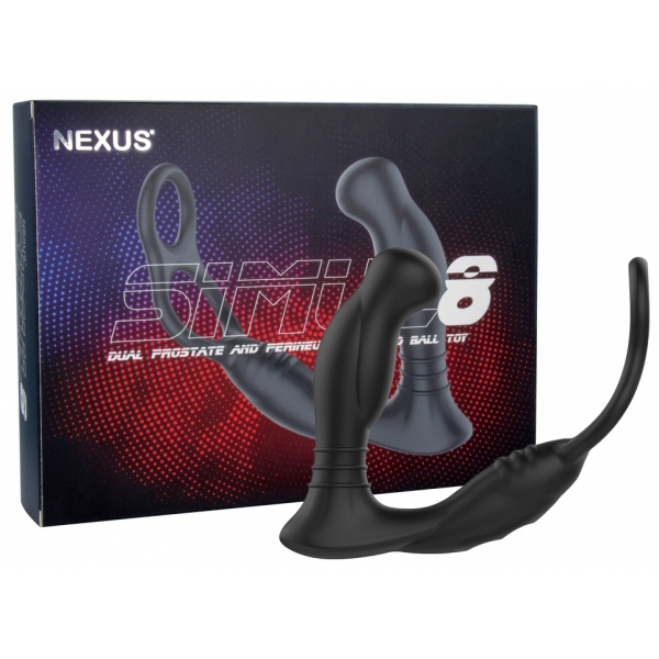 Estimulador de próstata con anillo de pene Simul8 Nexus 10 x 3,3cm