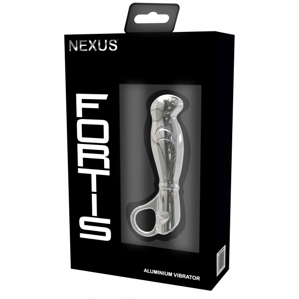Plug de próstata vibrador metálico Fortis Nexus 10 x 3,3cm