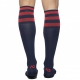 High socks BASIC SOCKS Navy-Red