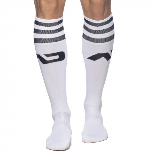 High socks BASIC SOCKS White-Black