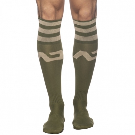 High socks BASIC SOCKS Khaki-Beige